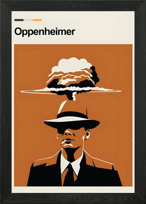 Oppenheimer Movie Poster Framed Wall Art Poster Canvas Print Picture