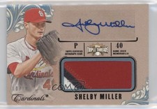 2014 Triple Threads Unity Jumbo Relics Sapphire 10/10 Shelby Miller Auto 0aa