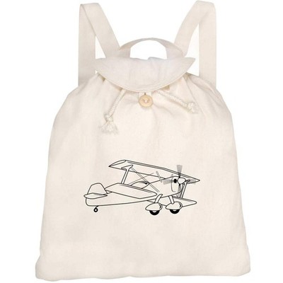 Canvas Rucksack / Backpack ''Bi Plane'' (RK00036948)