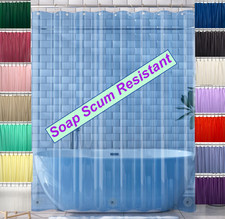 shower Curtain liner 72 x72 with magnets weights clear liners mildew resistant