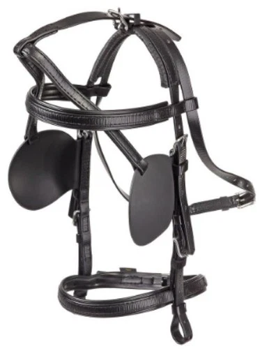 ZILCO DRIVING BRIDLE SL PLUS PONY SIZE BLACK BIOTHANE CARRIAGE *FREE POSTAGE*