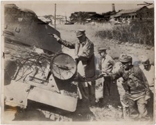 General Douglas MacArthur Inchon Korean War Battlefield Vintage Press Photo 1950