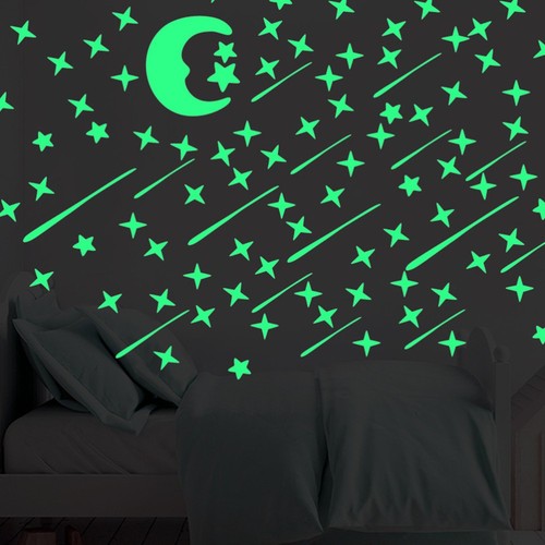 PATIKIL Adesivi Cuore Fluorescenti – 84 Pezzi Arancioni, Luminosi Al Buio, Per Pareti E Feste