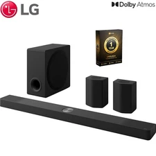 LG 9.1.5 Channel Dolby Atmos Soundbar w/ Speakers and Subwoofer+1 Year Warranty