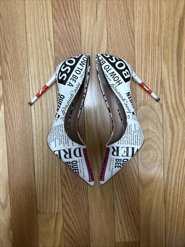Scarpe decolte donna Steve Madden tacco misura 6,5 giornale "impeccabili" dichiarazione - Foto 5 di 7