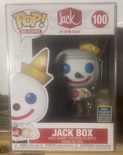 Jack Box Jack in the Box Funko Pop #100 2020 Summer Convention Exclusive in case