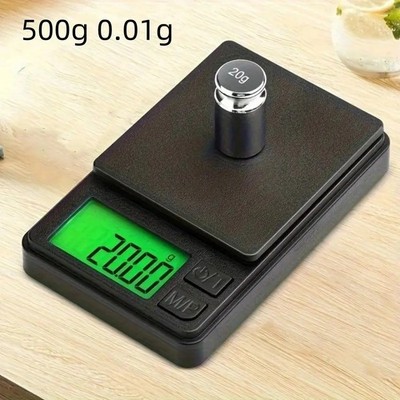 Digitale Feinwaage 500g/0,01g LCD Display Mini Taschenwaage Schmuck Gold Waage,D