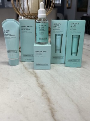 Global Beauty Care Smooth & Lift Collagen + Peptides 8 pc Face/Eye Set