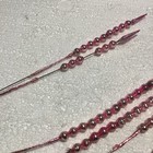 Vintage Mercury Glass Christmas Bead Wire Spike Floral Pick Stems Sprays Pink — photo 9