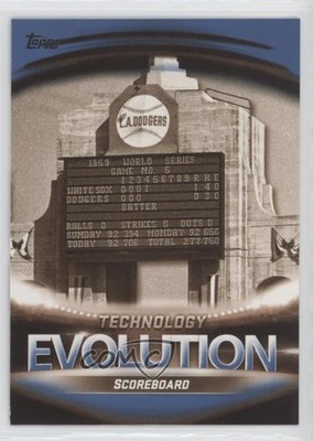 2019 Topps Evolution Of: Technology Blue Jumbotron Scoreboard #ET-2 4z8