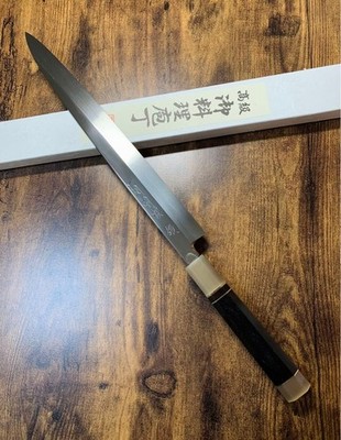 Sakai Uchi Hamono Yanagiba Sashimi Knife Honyaki VG10 Steel 305mm Ebony Handle