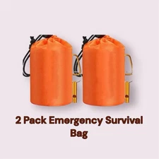 Emergency Survival Sleeping Bags/Blankets - 2 Pack, Portable & Lightweight, NEW