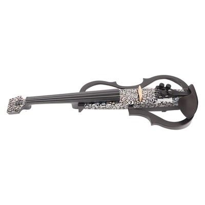 E-Violine 4/4 Full Size Silent Carbon Fibre Mit Ahorn-Fittings White Letters OBM