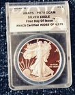 2010-W American Silver Eagle PR 70 DCAM - ANACS Certified - First Day of Issue