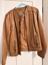 Maurices Faux Leather Jacket Size M with Sweater Accent Side Panels