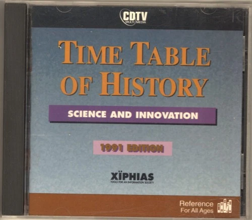 Commodore CDTV "Time Table of History - Science and Innovation" Cd-Rom's