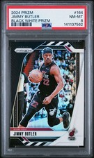 JIMMY BUTLER 2024-25 PANINI PRIZM CHINA BLACK & WHITE PRIZM PANDA PSA 8 HEAT SSP