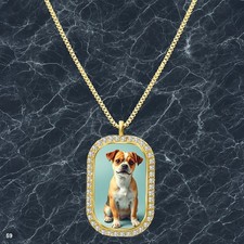 New Cute Dog Puppy Pendant Necklace Image Design Classy Gold Tone Nice