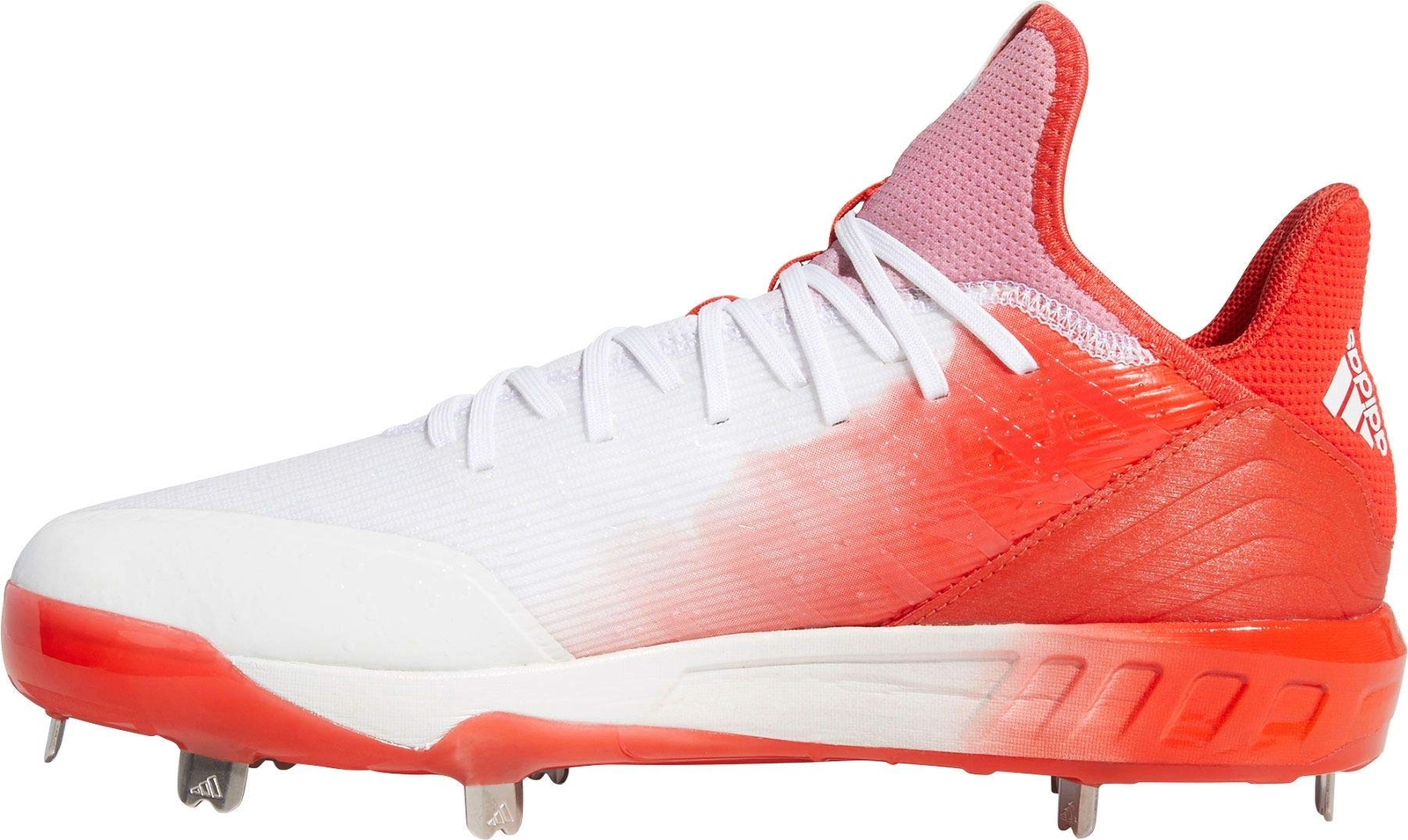adidas Mens Icon 4 Splash Metal Baseball Cleats B76034 Red/White adidas Mens Icon 4 Splash Metal Baseball Cleats B76034 Red/White