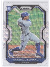 Santiago Espinal 2021 Panini Prizm Green Wave Prizm #72 Toronto Blue Jays