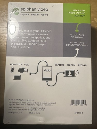 Epiphan AV.io HD - Carte de Capture Vidéo - Neuf sous blister - Photo 2/3