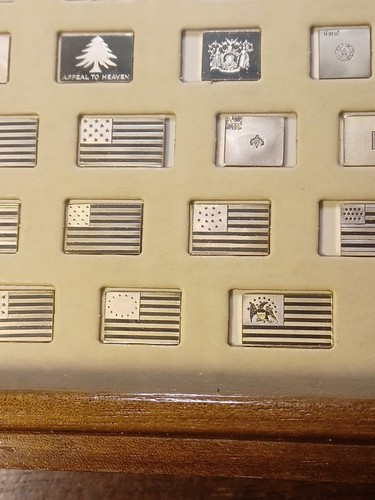 flags of the american revolution-64 mini-ingots in sterling silver-franklin mint - Picture 8 of 16