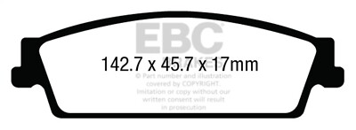 EBC Brakes ED93022 Extra Duty Bremsbeläge Für Truck SUV Für 15-18 Yukon Yukon XL
