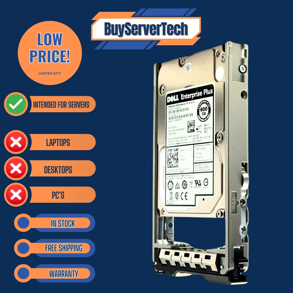 Dell G6C6C ST600MP0005 600GB 15K 2.5" SAS 12Gbps HDD 0G6C6C | 0 Hours | 1YR - Image 2 of 4