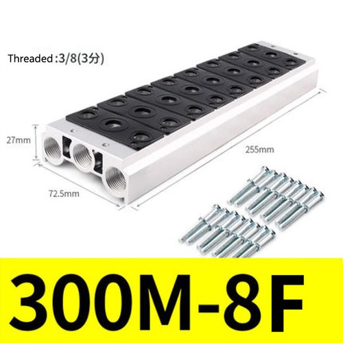 Collettore scarico aria 300M-2F~15F Accessori piastra valvola base collettore 4V310-08 - Foto 12 di 19