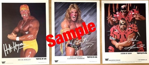 Toys R Us WWF Promo Photos Ultimate Warrior Hulk Hogan Legion of Doom Sealed 90' - Picture 2 of 9