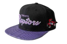 Mitchell & Ness Toronto Raptors Script Purple Python Hat - Just Don Style Hat