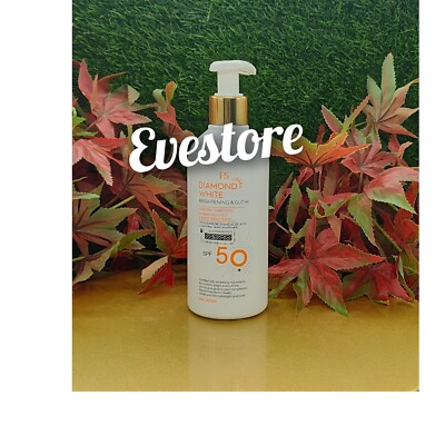 Diamond White Brightening & Glowing 300ml Lotion With Sunscreen x1 Spf50