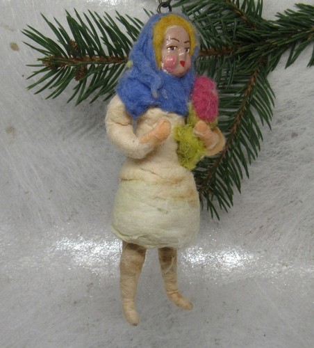 Ancienne décoration de noël pour sapin,la Poupée,Allemagne #1612241 - Picture 2 of 10