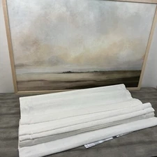 Pottery Barn Emery Linen Cordless Light Filtering Roman Shade Ivory 32”x64” Read