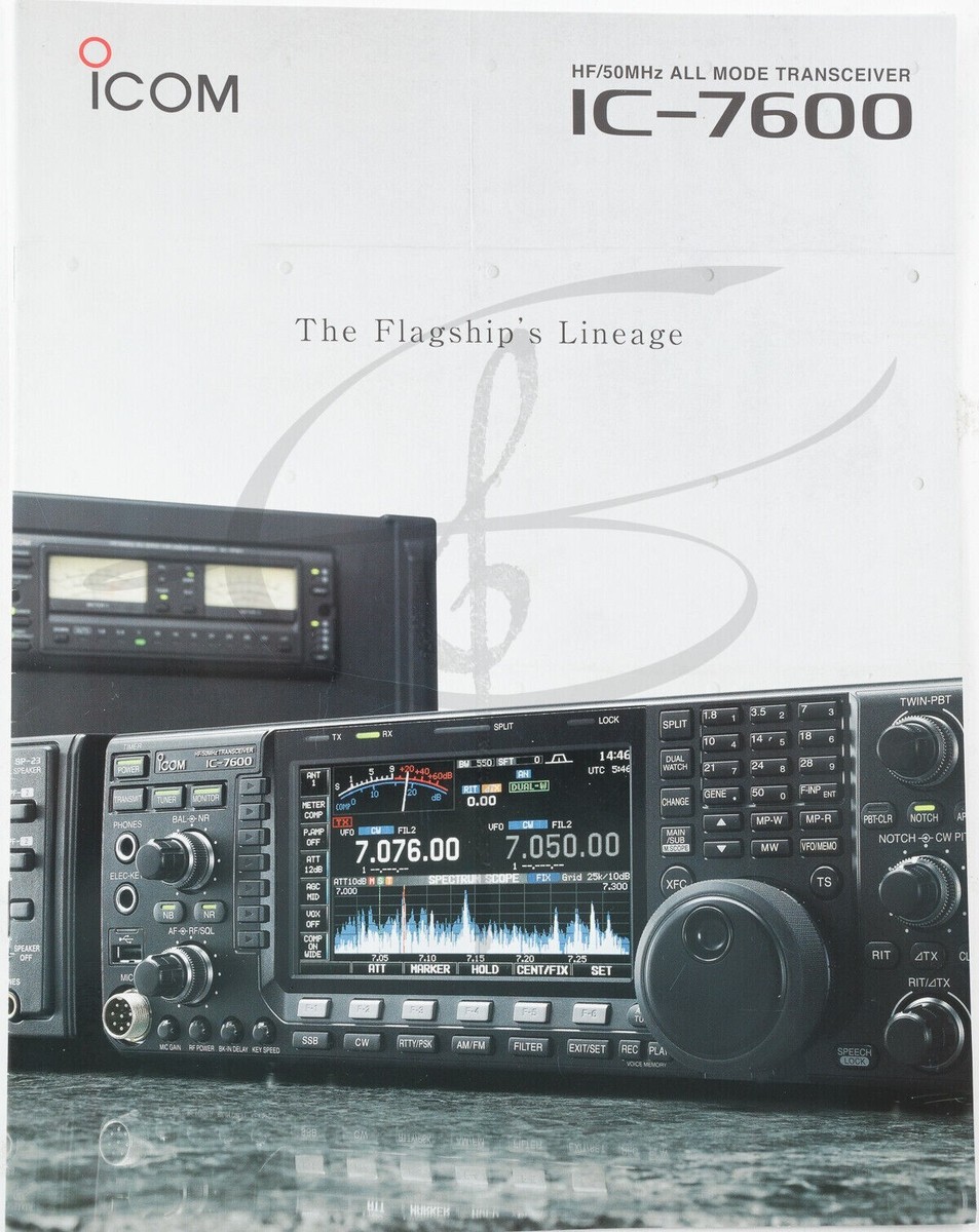 Icom IC-7600 HF/50 MHz All Mode Transceiver Original Icom IC-7600 HF/50 MHz All Mode Transceiver Original