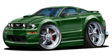 2005-09 Ford Mustang Muscle Car Art Print NEW