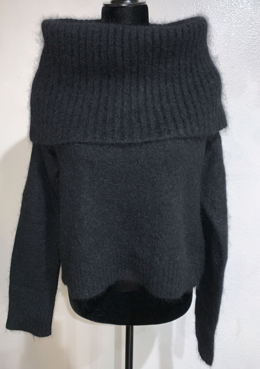 Acne Studios Black Mohair Fold Over Collar Sweater XS | eBay Acne Studios Black Mohair Fold Over Collar Sweater XS | eBay