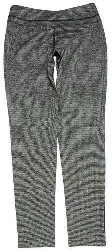 Reebok Leggings Womens (M) Black Gray Printed Pull On Active Ankle Elastic Waist - Picture 3 of 7