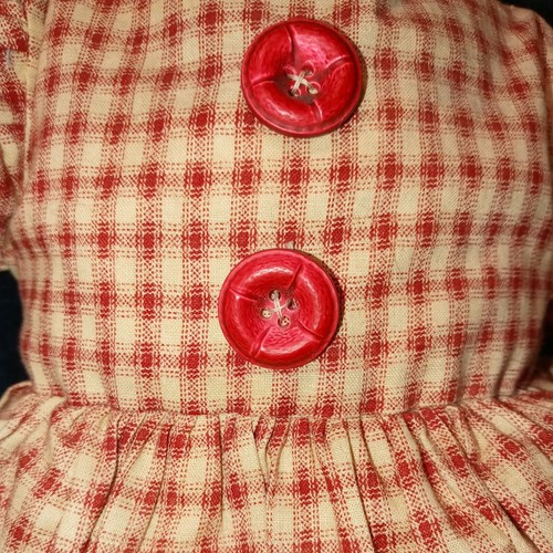 OOAK Primitive Bear Doll Folkart Americana Vintage Handmade Leather Country 19" - Picture 12 of 12