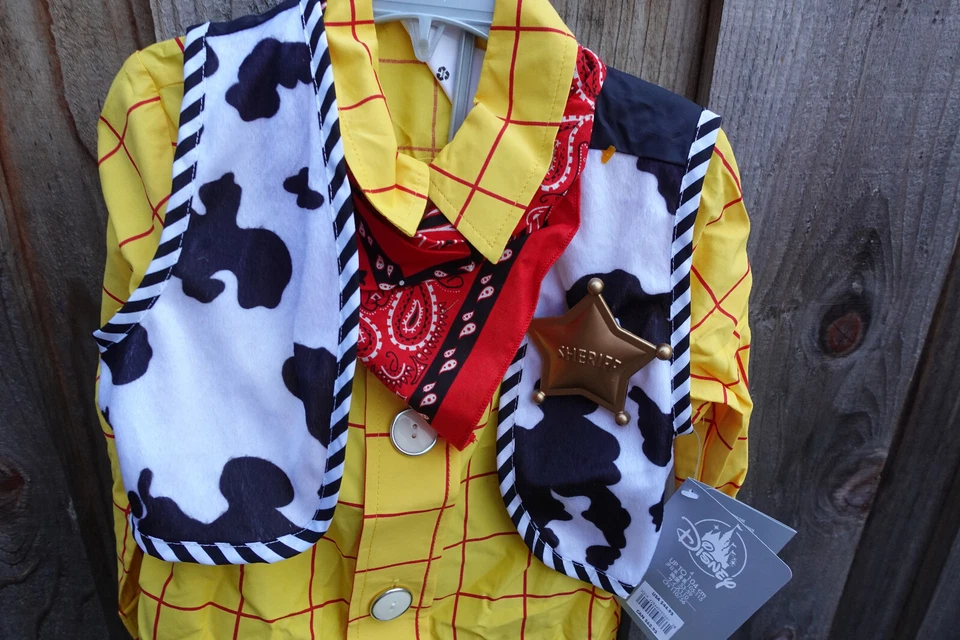 Nuevo Disfraz de Vaquero Woody Toy Story Niño Talla 4 Sheriff DAL 23 Disney Store Foto 4 de 4