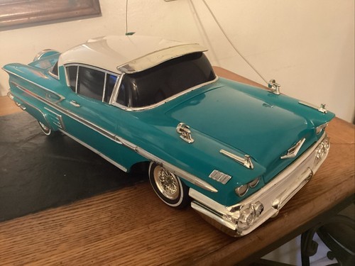'58 Chevy Impala Lowrider Magazine Model RC Car Radio Shack No Box No Remote - Picture 3 of 12