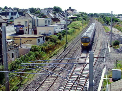 PHOTO  WEST COAST MAIN LINE AT HEST BANK THE WEST COAST MAIN LINE IS A 400-MILE