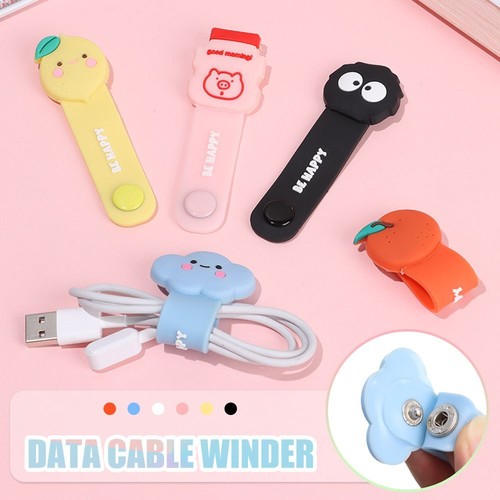 Cartoon Data Cable Organizer Data Line Storage Cable Protector Earphone Winder