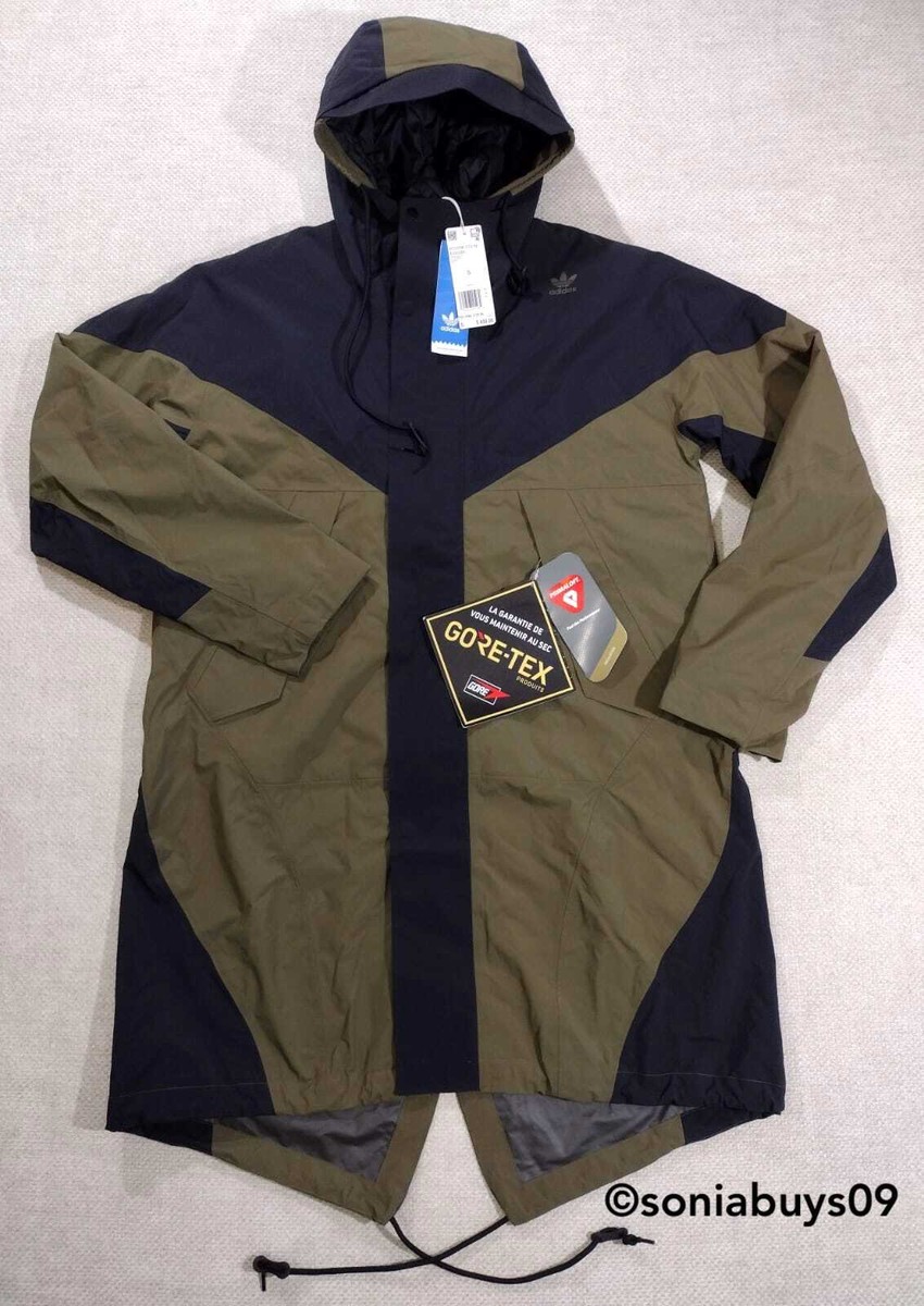 Adidas Men's PT3 Gore-Tex Primaloft Insulated Parka, ED5680, Green