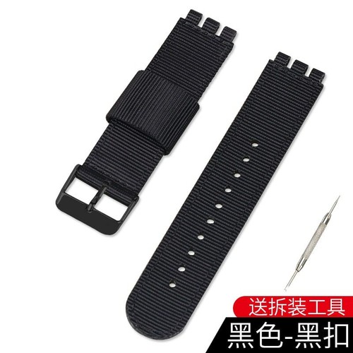 17 mm 19 20 mm cintura in nylon estremità 3 convesse cinturini in tela per cinturino orologio campione - Foto 8 di 48