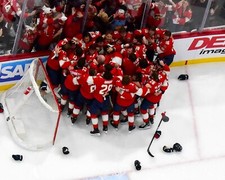Florida Panthers 2024 Stanley Cup Champions Overhead 8x10 NHL Hockey Photo