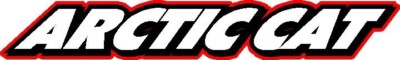 Arctic Cat snowmobile sticker decal set of 2- 12''x 2'' red