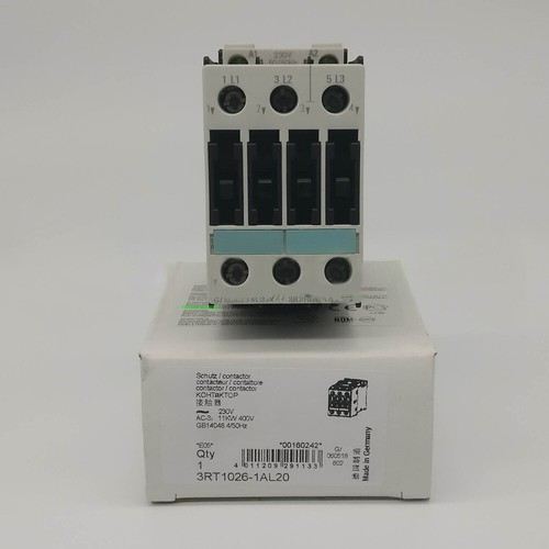 For Siemens 3RT1026-1AL20 3-pole 25A 11kW 230V AC 50/60Hz Contactor In Box - Picture 1 of 2