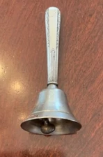 Antique Webster Company Dinner Bell Sterling Silver Handle 1800s