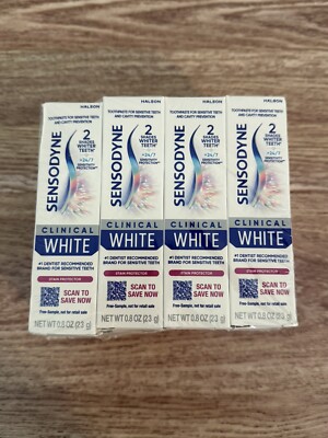 Sensodyne Clinical White Toothpaste Pack Of 12 - 0.8oz 23g Each - Exp 10/26